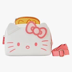 Loungefly Sanrio Hello Kitty Breakfast Toaster Crossbody Bag with Card Holder
